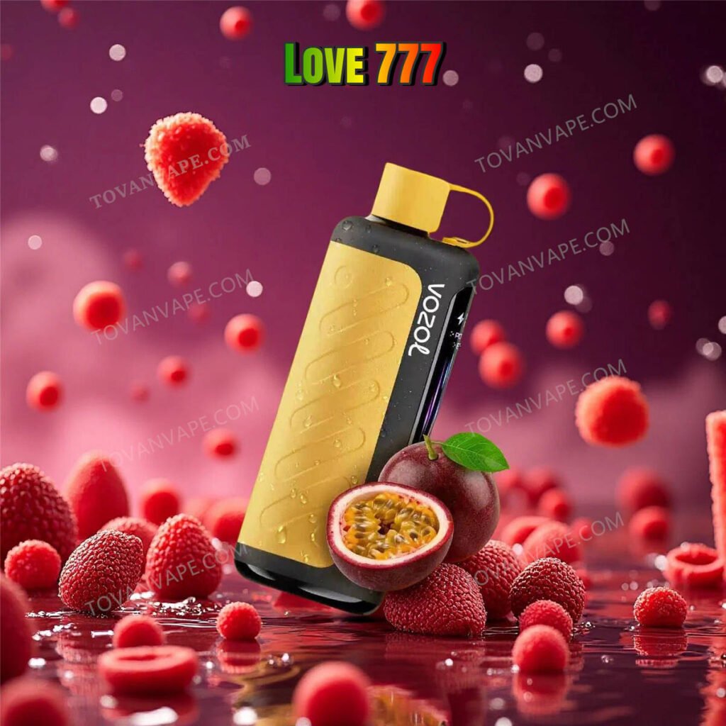 vozol gear hookah 40k love 777 rodeados por uma rica mistura de passion fruits tropicais e menta