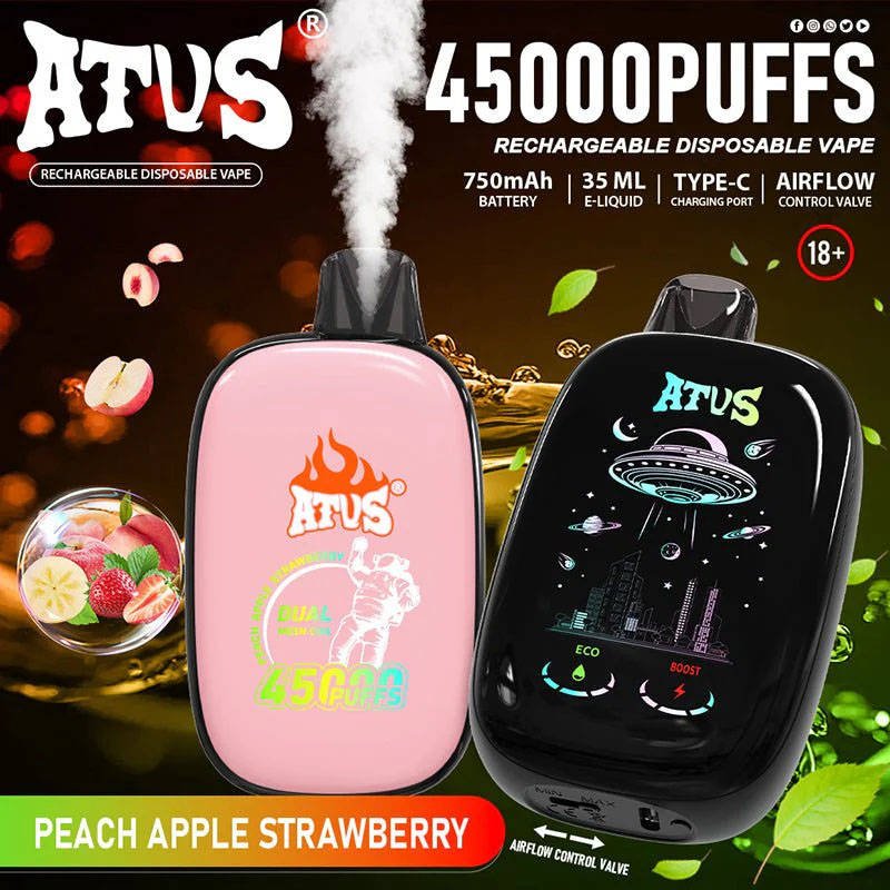 ATVS 45000 Peach Apple Strawberry Ice