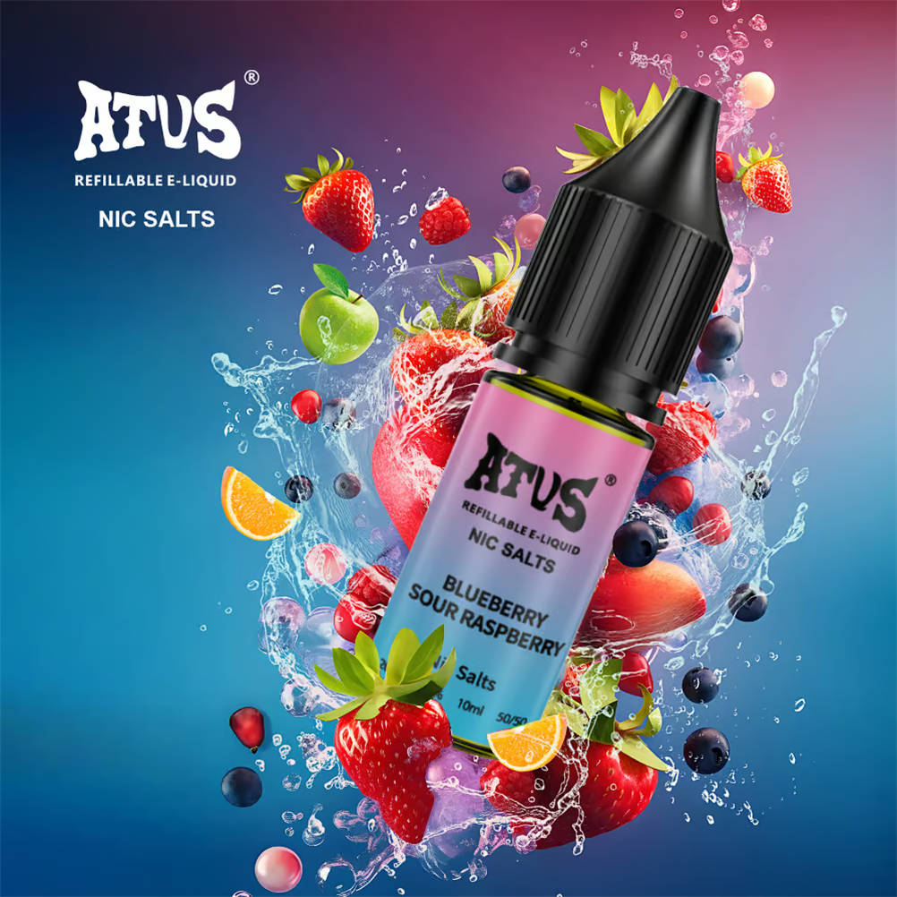 atvs, e-liquide de 10 ml, blueberry raspberry