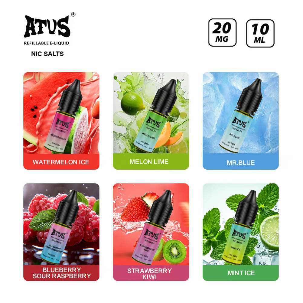 atvs, e-liquide 10 ml, cantaloupe lime