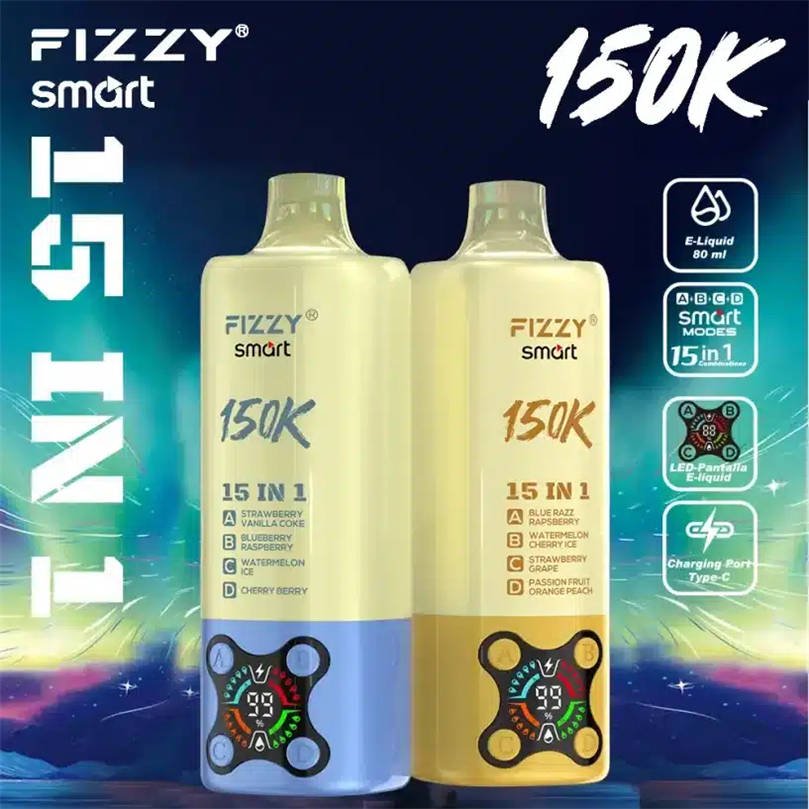Dettaglio ravvicinato del fizzy 150k 15in1 multi-sapore Dettaglio ravvicinato del fizzy 150k 15in1 multi-sapore
