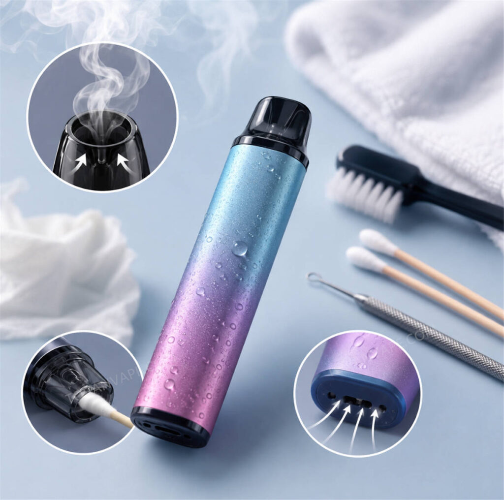 Votre cigarette électronique jetable est difficile à utiliser ? 4 astuces rapides pour déboucher les résidus