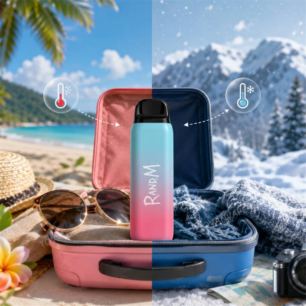Correction du problème de perte d'arôme et de fuite sur le modèle randm vape Vous voyagez avec un RandM Vape ? Remédiez à la perte de saveur et aux fuites