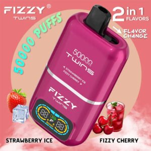 fizzy twins 50000 strawberry ice - fizzy cherry, circondati da fragole glassate e ciliegie fresche e mature