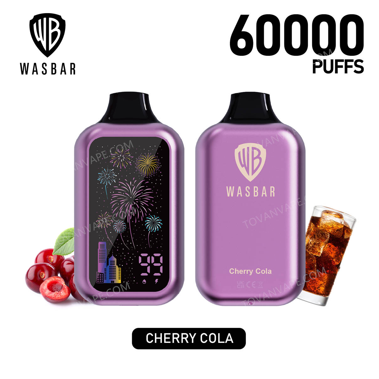 Conception recto-verso des modèles wasbar 60k et cherry cola