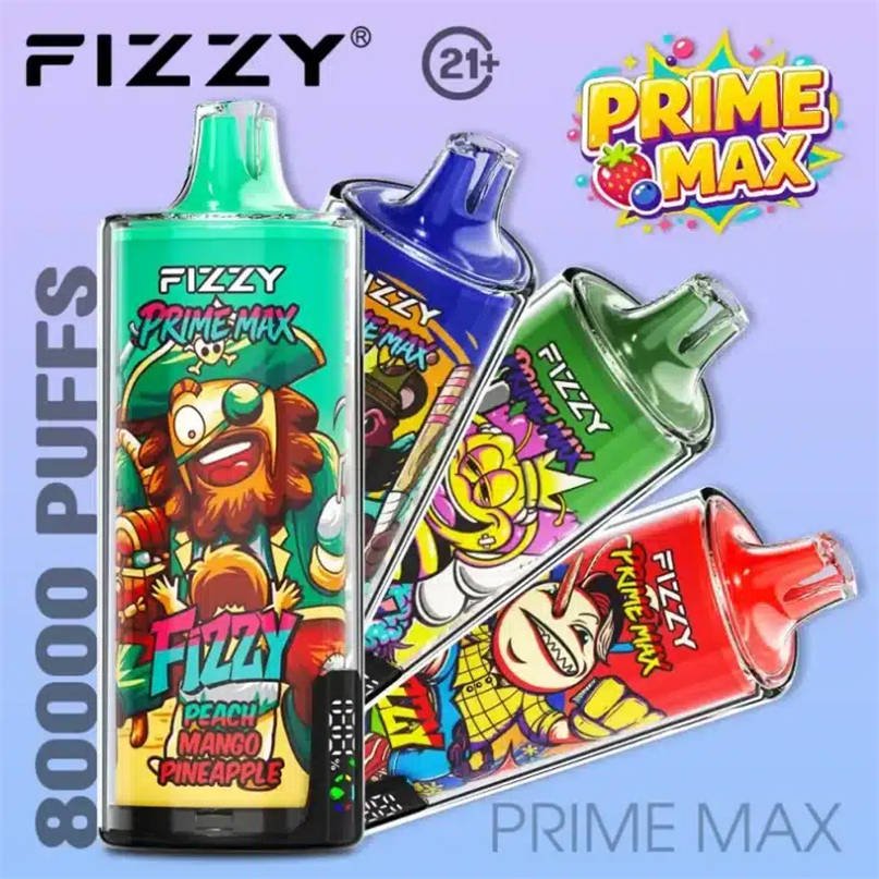 Framifrånbild av fizzy 80k prime max som visar dess eleganta design Framifrånbild av fizzy 80k prime max som visar dess eleganta design