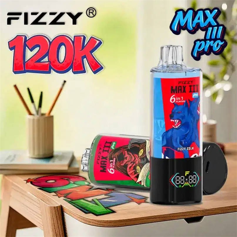 vista frontale del modello fizzy max iii pro 120k, che ne evidenzia la struttura di alta qualità