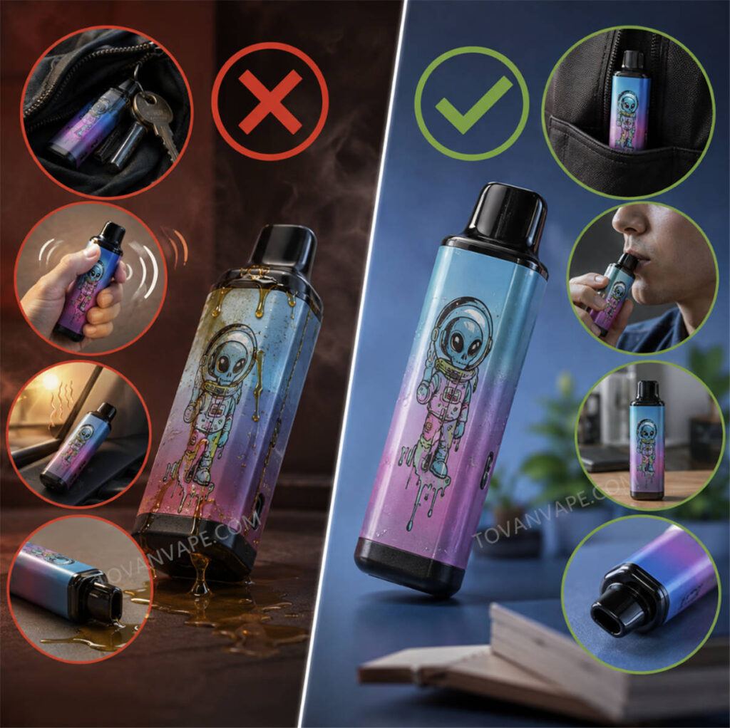 RandM Vape Läckt es oder schmeckt es verbrannt? Beenden Sie diese 7 schlechten Gewohnheiten