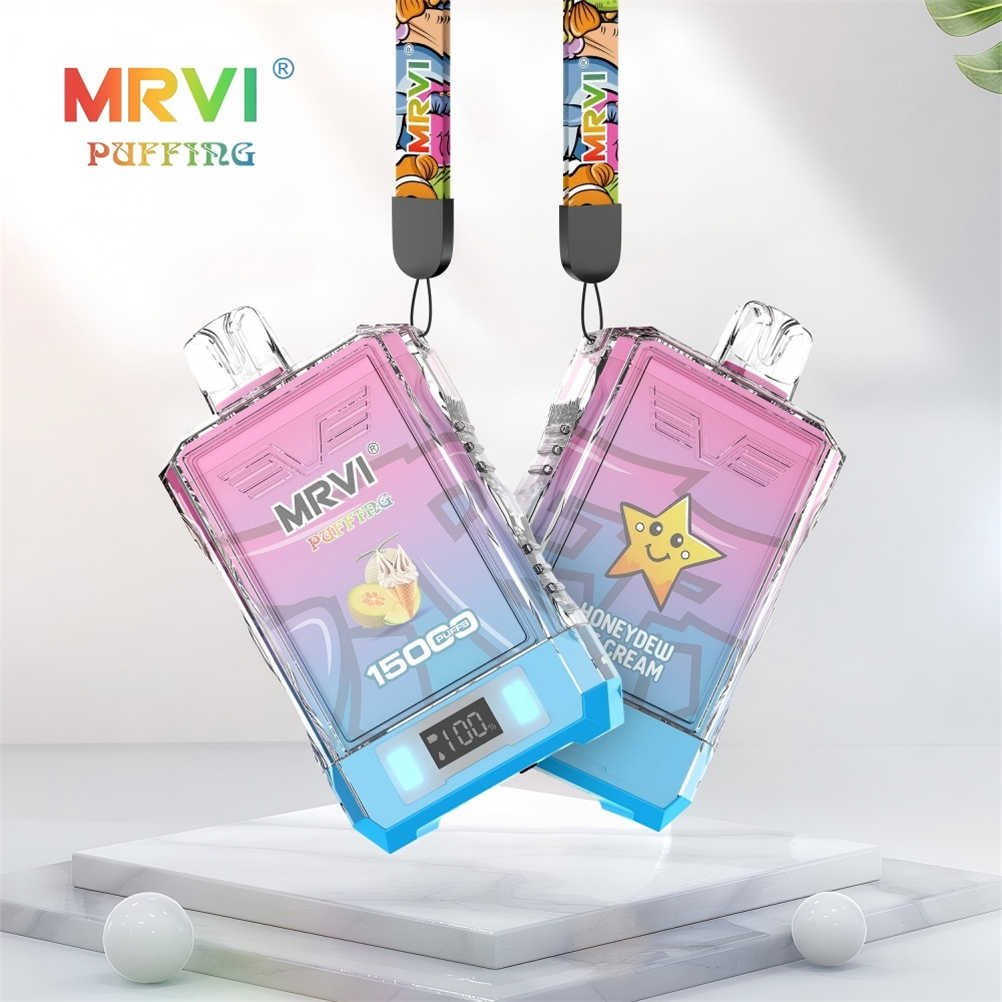 Demonstration des integrierten Aufhängehaken-Designs am mrvi puffing 15k-Vape