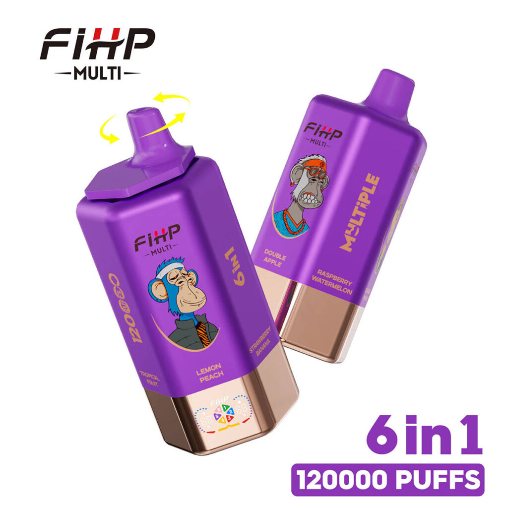 fihp 120000 6in1 strawberry banana double apple raspberry watermelon sour mango pineapple tropical fruit lemon peach