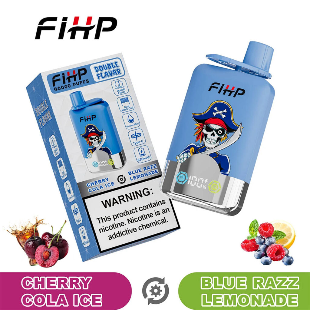 fihp 40000 deux saveurs blue razz lemonade cherry cola ice