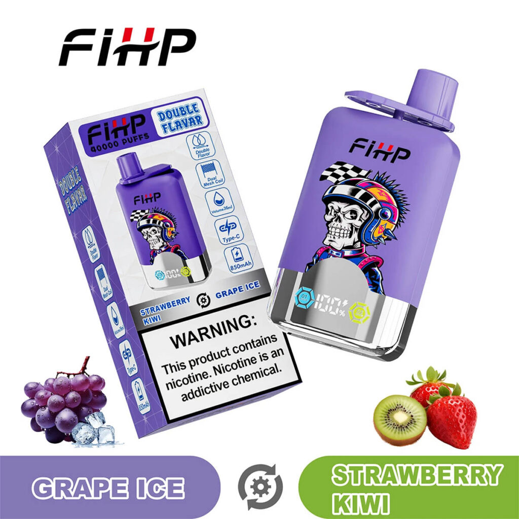 fihp 40000, deux saveurs grape ice strawberry kiwi