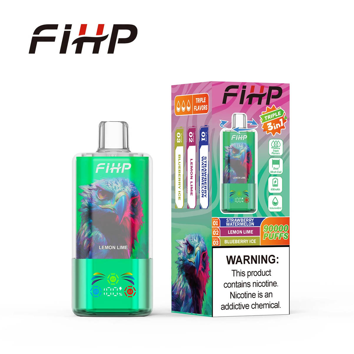 fihp 90000 3-en-1 blueberry ice strawberry watermelon lemon lime