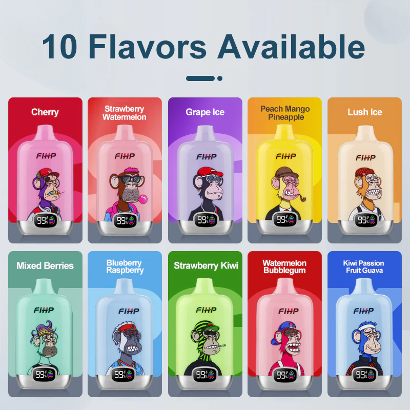 Une gamme complète de 10 saveurs différentes est disponible pour le modèle fihp 12000 Une gamme complète de 10 saveurs différentes est disponible pour le modèle fihp 12000
