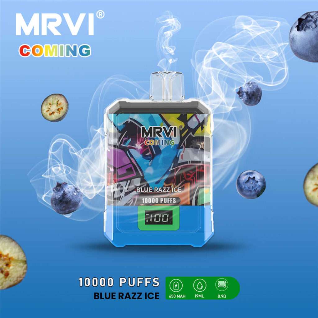 mrvi coming 10000 blue razz ice mrvi coming 10000 blue razz ice