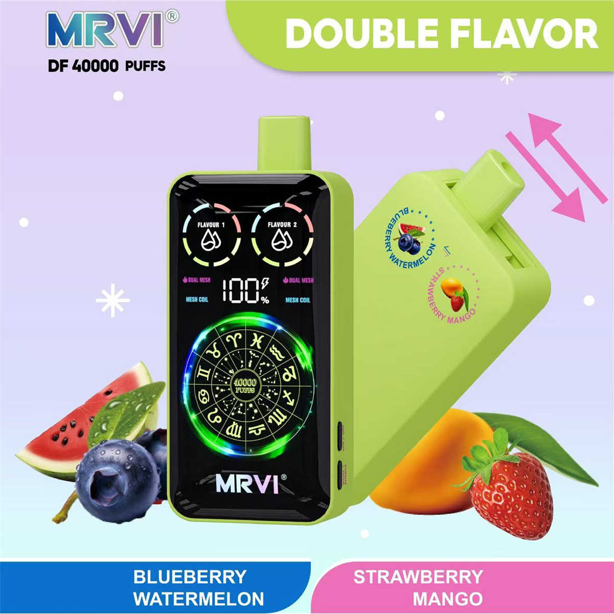 MRVI DF 40000, Blueberry Watermelon und Strawberry Mango