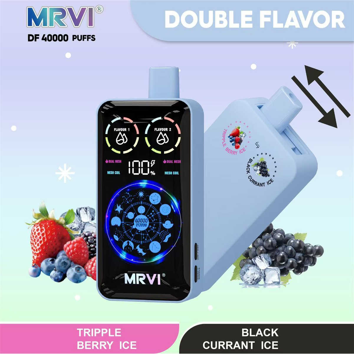 MRVI DF 40000, Triple Berry Ice und Black Currant Ice