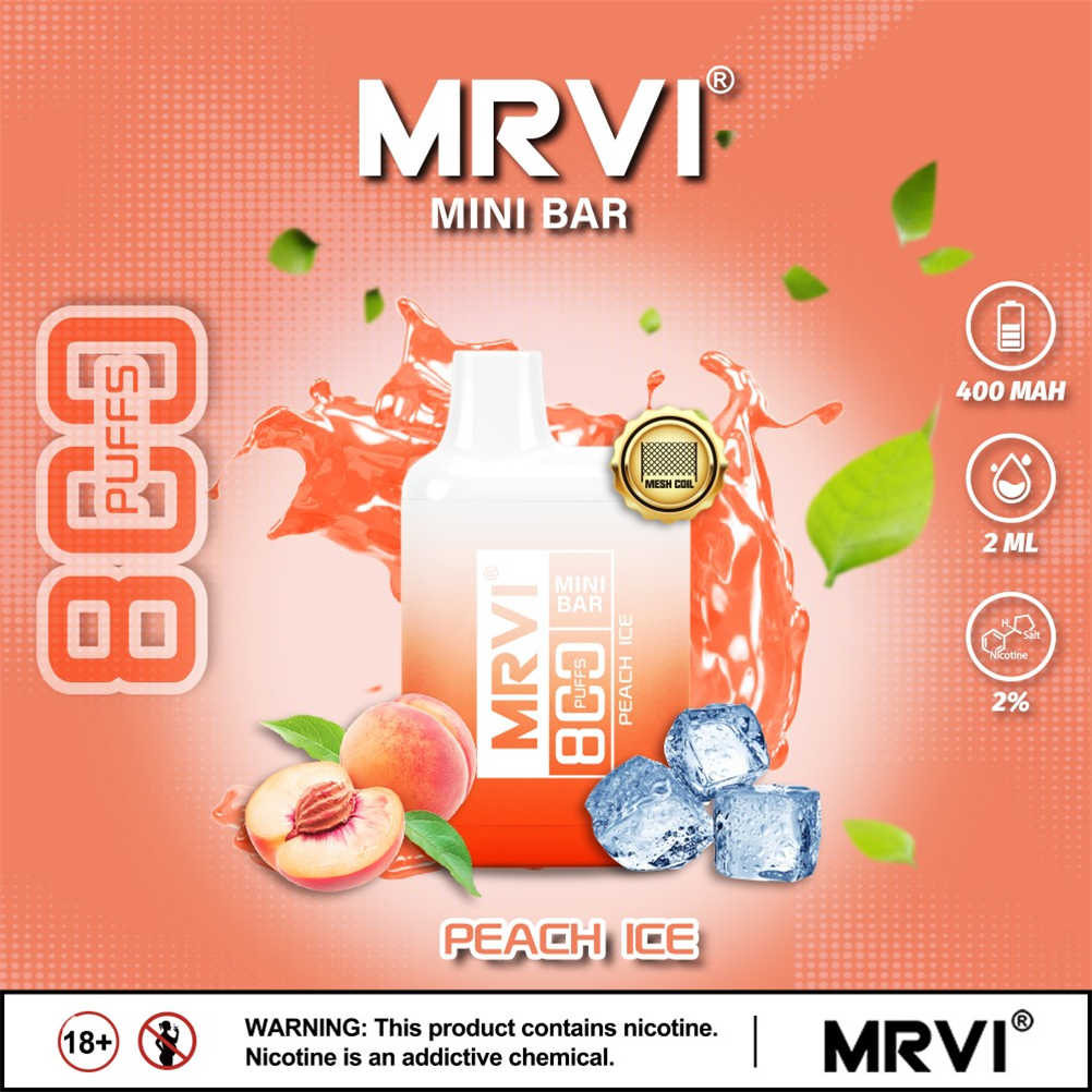 mrvi mini bar 800 peach ice
