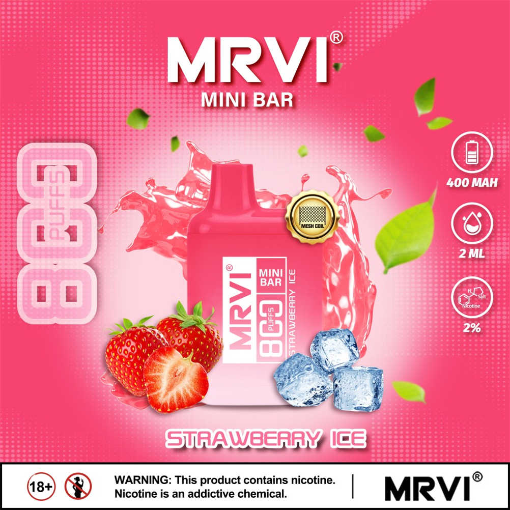 mrvi mini bar 800 strawberry ice