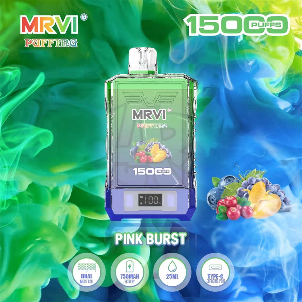 mrvi puffing 15k pink burst mrvi puffing 15k pink burst