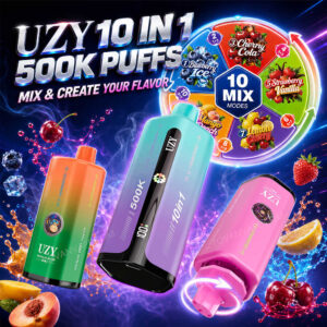 Werbebanner für den uzy Penta Flavor 10-in-1 500k Vape