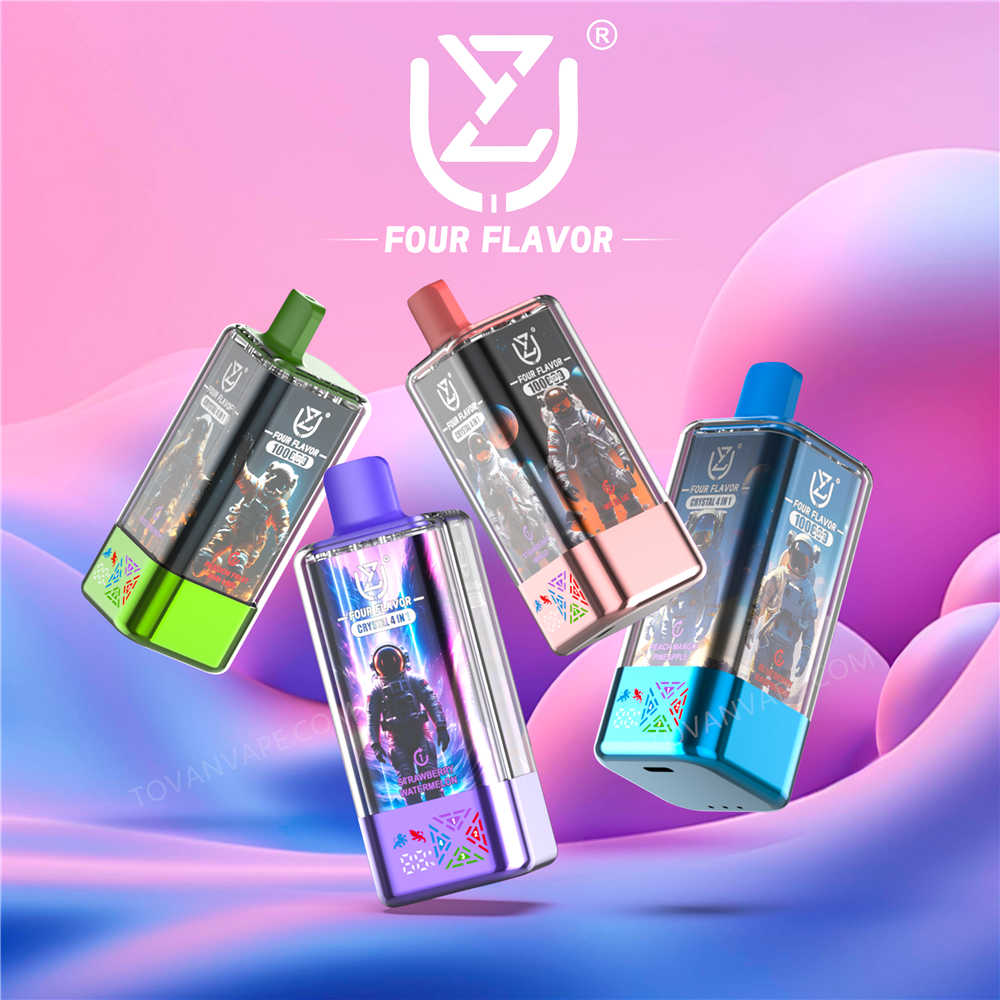 uzy crystal 100k wiederaufladbares E-Zigaretten-Gerät mit einem 650-mAh-Akku