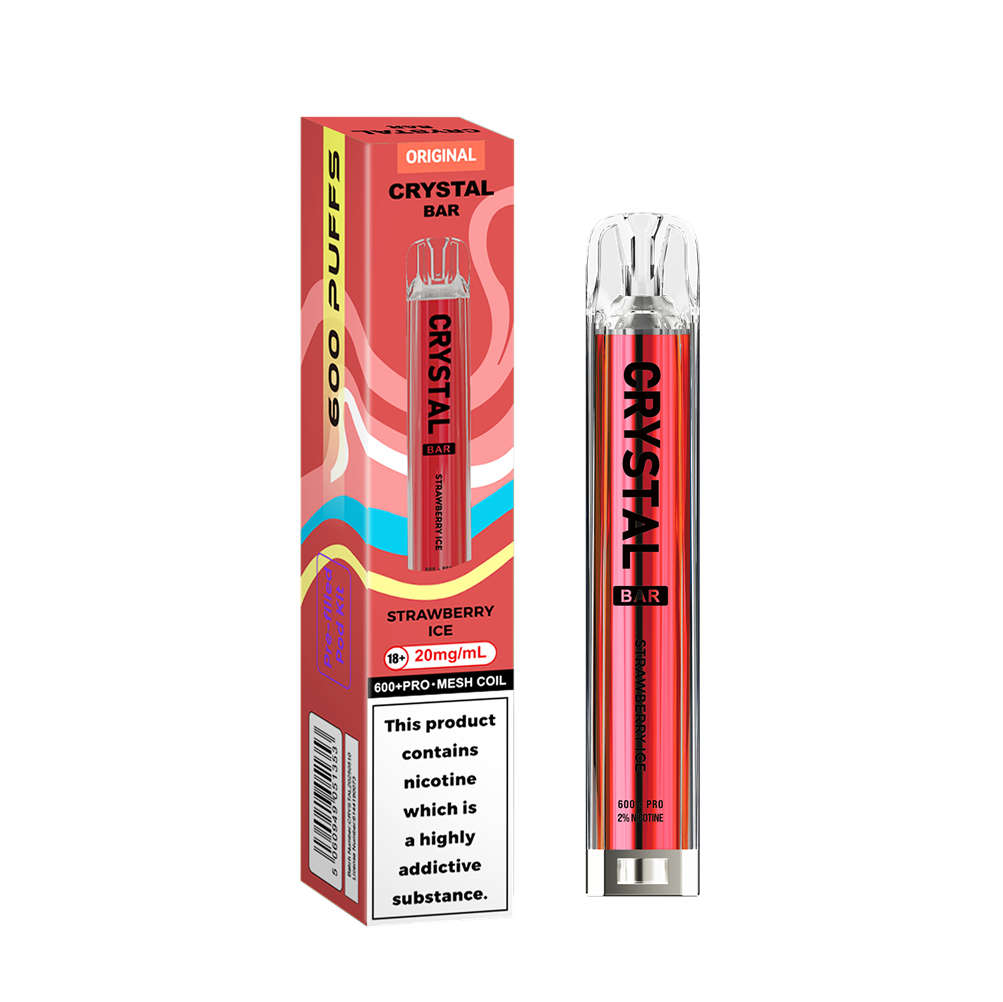 Wga Cystal Bar 600 Strawberry Ice