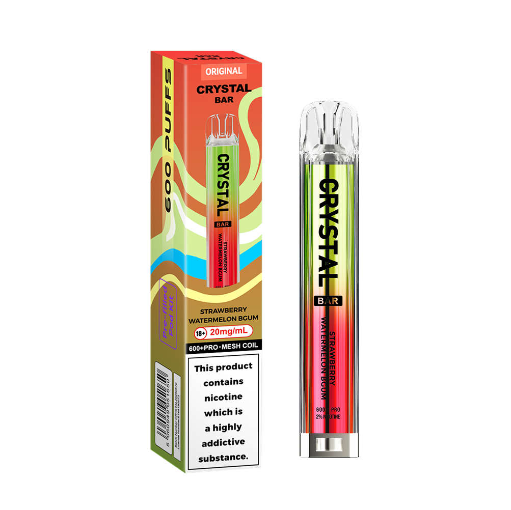 Wga Cystal Bar 600 Strawberry Watermelon Bgum Wga Cystal Bar 600 Strawberry Watermelon Bgum