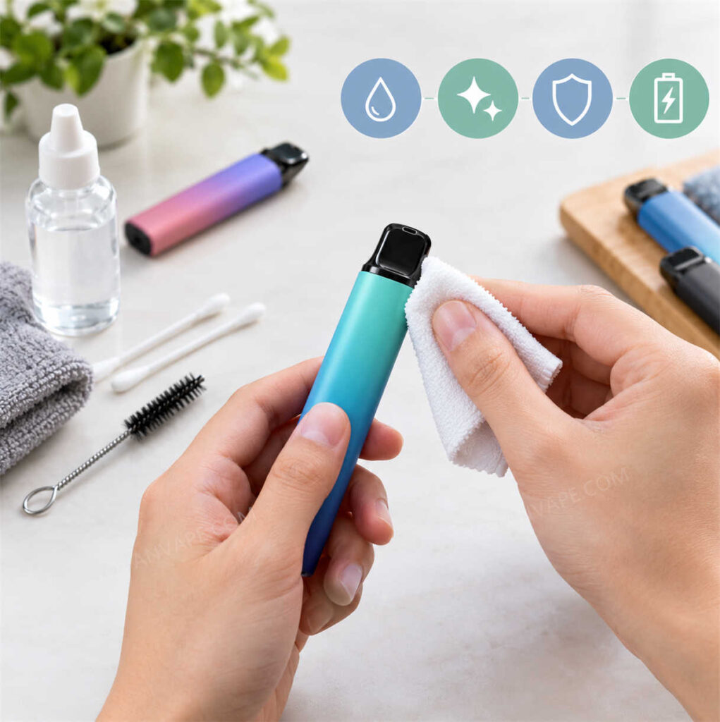 Comment nettoyer et entretenir une cigarette électronique jetable