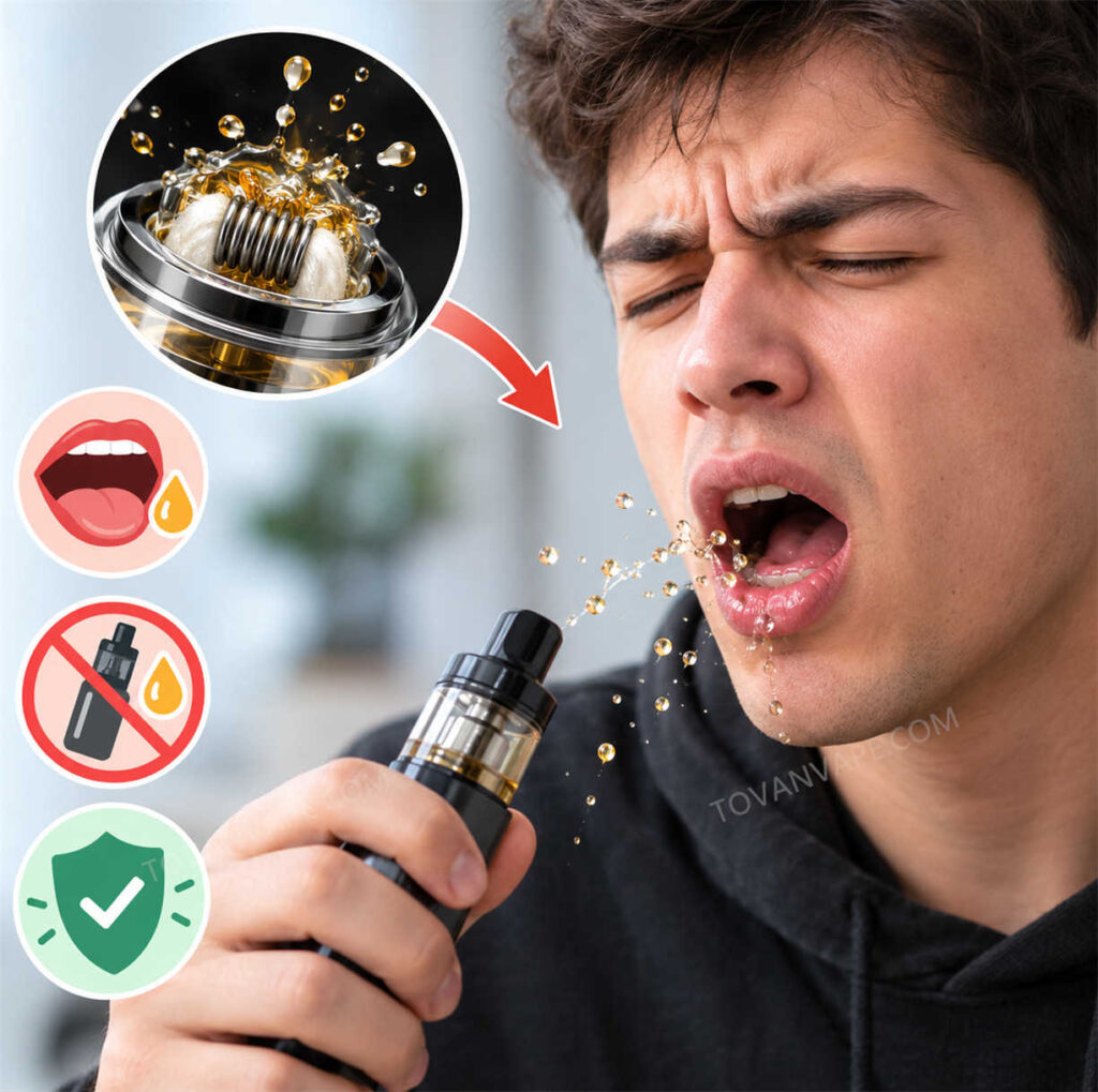 Que faire si du e-liquide entre en contact avec votre bouche ?
