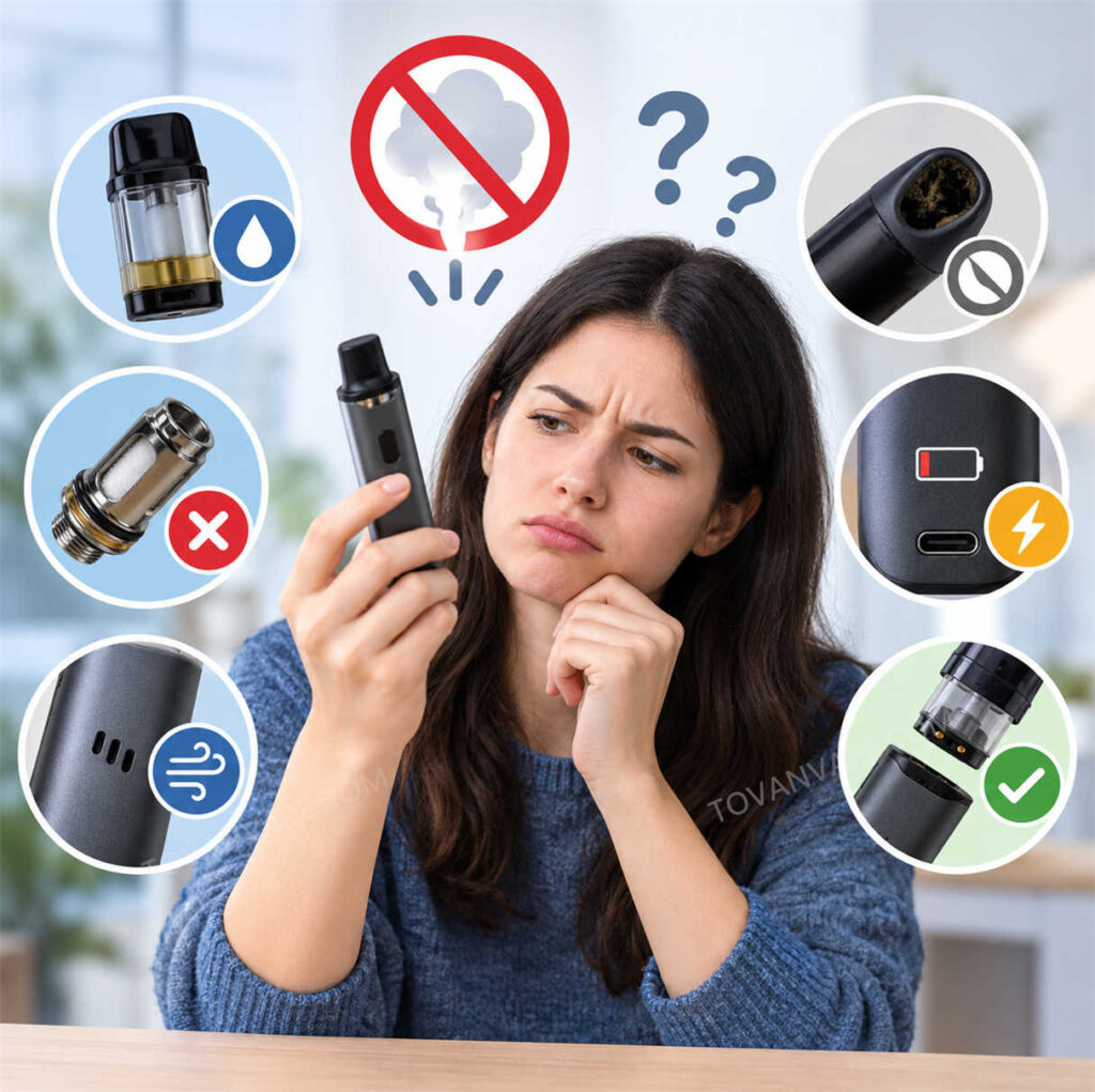Warum liefert mein E-Zigaretten-Gerät keinen Zug? 5 häufige Ursachen und schnelle Lösungen Warum liefert mein E-Zigaretten-Gerät keinen Zug? 5 häufige Ursachen und schnelle Lösungen